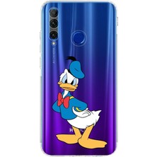 PrintiFy Huawei Honor 20 Lite Kamera Korumalı Kapak Donald Duck Tasarımlı Şeffaf Kılıf