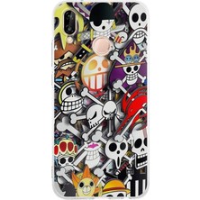 PrintiFy Huawei P20 Lite Kamera Korumalı Kapak Anime Tasarımlı Şeffaf Kılıf