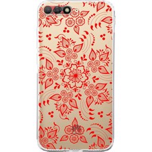 PrintiFy Huawei Y6 2018 Kamera Korumalı Kapak Nostalji Desen Tasarımlı Şeffaf Kılıf
