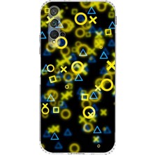 PrintiFy Huawei Nova 5t Kamera Korumalı Kapak Semboller Tasarımlı Şeffaf Kılıf