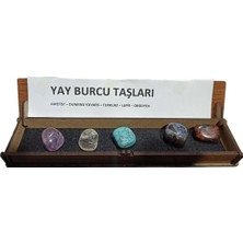 Joydizayn Yay Burcu Taşları Ametist – Dumanlı Kuvars – Turkuaz – Lapis – Obsidyen