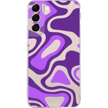 PrintiFy Samsung Galaxy S22 Plus Kamera Korumalı Kapak Renkli Desen Tasarımlı Şeffaf Süper Silikon Kılıf