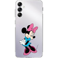 PrintiFy Samsung Galaxy S23 Fe Kamera Korumalı Kapak Minnie Mouse Tasarımlı Şeffaf Süper Silikon Kılıf