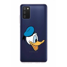 PrintiFy Samsung Galaxy A03S Kapak Donald Duck Tasarımlı Şeffaf Süper Silikon Kılıf
