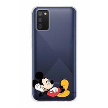 PrintiFy Samsung Galaxy A02S Kapak Mickey Mouse Tasarımlı Şeffaf Süper Silikon Kılıf