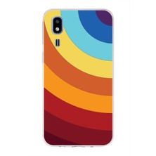 PrintiFy Samsung Galaxy A2 Core Kapak Renk Cümbüşü Tasarımlı Şeffaf Süper Silikon Kılıf