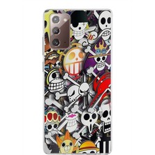 PrintiFy Samsung Galaxy Note 20 Kapak Anime Tasarımlı Şeffaf Süper Silikon Kılıf