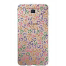 PrintiFy Samsung Galaxy J7 Prime Kapak Hello Kitty Tasarımlı Şeffaf Süper Silikon Kılıf