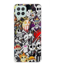 PrintiFy  A22 Uyumlu Kapak Anime Tasarımlı Şeffaf Süper Silikon Kılıf