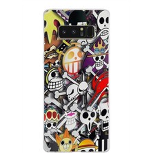 PrintiFy Samsung Galaxy Note 8 Kapak Anime Tasarımlı Şeffaf Süper Silikon Kılıf