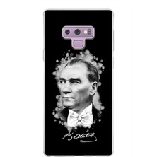 PrintiFy Samsung Galaxy Note 9 Kapak Atatürk Tasarımlı Şeffaf Süper Silikon Kılıf