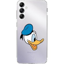 PrintiFy Samsung Galaxy S23 Fe Kamera Korumalı Kapak Donald Duck Tasarımlı Şeffaf Süper Silikon Kılıf