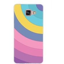 PrintiFy Samsung Galaxy A7 (2016) Kapak Renk Cümbüşü Tasarımlı Şeffaf Süper Silikon Kılıf
