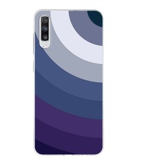 PrintiFy Samsung Galaxy A70S Kapak Renk Cümbüşü Tasarımlı Şeffaf Süper Silikon Kılıf
