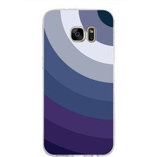 PrintiFy Samsung Galaxy S7 Edge Kapak Renk Cümbüşü Tasarımlı Şeffaf Süper Silikon Kılıf