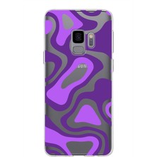 PrintiFy Samsung Galaxy S9 Kapak Renkli Desen Tasarımlı Şeffaf Süper Silikon Kılıf