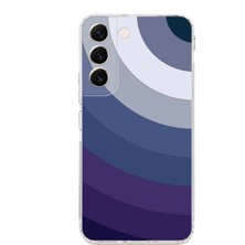 PrintiFy Samsung Galaxy S22 Kamera Korumalı Kapak Renk Cümbüşü Tasarımlı Şeffaf Süper Silikon Kılıf