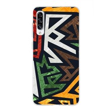 PrintiFy Samsung Galaxy A30S Uyumlu Kapak Soyut Grafiti Tasarımlı Şeffaf Süper Silikon Kılıf