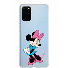PrintiFy Samsung Galaxy S20 Plus Kapak Minnie Mouse Tasarımlı Şeffaf Süper Silikon Kılıf