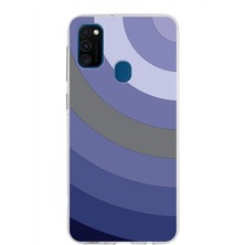 PrintiFy Samsung Galaxy M30S Kapak Renk Cümbüşü Tasarımlı Şeffaf Süper Silikon Kılıf