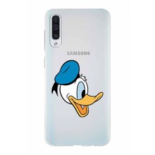 PrintiFy Samsung Galaxy A50S Kapak Donald Duck Tasarımlı Şeffaf Süper Silikon Kılıf