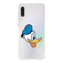 PrintiFy Samsung Galaxy A30S Kapak Donald Duck Tasarımlı Şeffaf Süper Silikon Kılıf