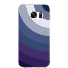 PrintiFy Samsung Galaxy S7 Kapak Renk Cümbüşü Tasarımlı Şeffaf Süper Silikon Kılıf