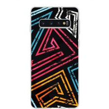 PrintiFy Samsung Galaxy S10 Kapak Eskitme Tasarımlı Şeffaf Süper Silikon Kılıf