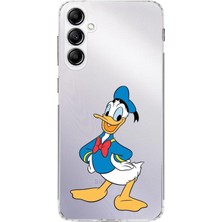 PrintiFy Samsung Galaxy A24 Kamera Korumalı Kapak Donald Duck Tasarımlı Şeffaf Süper Silikon Kılıf