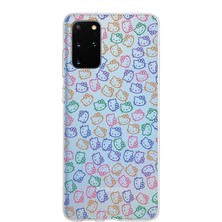 PrintiFy Samsung Galaxy S20 Plus Kapak Hello Kitty Tasarımlı Şeffaf Süper Silikon Kılıf