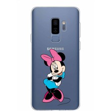 PrintiFy Samsung Galaxy S9 Plus Kapak Minnie Mouse Tasarımlı Şeffaf Süper Silikon Kılıf