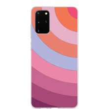 PrintiFy Samsung Galaxy S20 Plus Kapak Renk Cümbüşü Tasarımlı Şeffaf Süper Silikon Kılıf