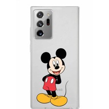 PrintiFy Samsung Galaxy Note 20 Ultra Kapak Mickey Mouse Tasarımlı Şeffaf Süper Silikon Kılıf