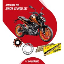 DID Ktm Duke 200 12-14 Dıd Vx3 Gold Zincir Dişli Set