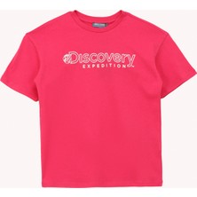 Discovery Expedition Baskılı Fuşya Kadın T-Shirt D4SG-TST3093