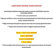 Seyhan Askeri Malzeme Orjinal Asker Künyesi - Lazer Kazıma - Army Dog Tag