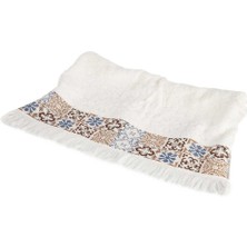 Es Dekor Lily Havlu 50X80CM Banyo %100 Ege Pamuk Su Emici Yumuşak Tuşe Yıkanabilir Yerli Dekorasyon 1 Adet