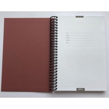 Colornote Papirüs Note Case Spiralli Sert Kapaklı, 16X23CM, 120 Yaprak, Kareli Defter