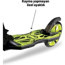 100 kg 12 Yaş 2 Tekerlekli Yükseklik Ayarlı Katlanabilir Çocuk Scooter 2 Siyah Katlanabilir