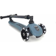 Mavi Highwaykick 3 LED Tekerlekli Çocuk Scooter Petrol Mavisi 170301-96347 3 Katlanabilir 9-36 kg M