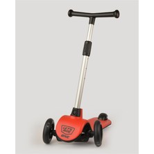 3+ Yaş Lc Let's Ride Işıklı ve 3 Tekerlekli Kırmızı Çocuk Scooter 3 Beyaz