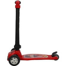 Kırmızı Power 3 Tekerlekli Katlanabilir Işıklı Kırmızı Scooter