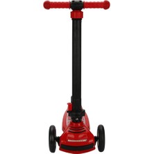 Kırmızı Power 3 Tekerlekli Katlanabilir Işıklı Kırmızı Scooter