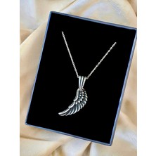 Alâ Silver Jewellery Melek Kanadı Unisex Tasarım 925 Ayar Gümüş Kolye