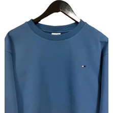 U.S. Polo Assn. Kadın Petrol Mavisi Bisiklet Yaka Sweatshirt