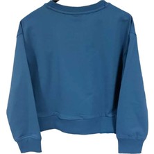 U.S. Polo Assn. Kadın Petrol Mavisi Bisiklet Yaka Sweatshirt
