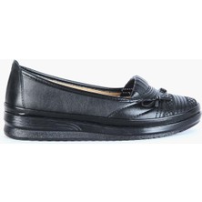 Moda Ayakkabı 257 Siyah Comfort Kadın Babet Ayakkabı