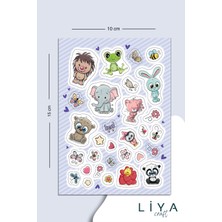 Liyacraft Süper Sevimli Hayvan Set-Planner Ajanda Bullet Journal Için Uygun Set