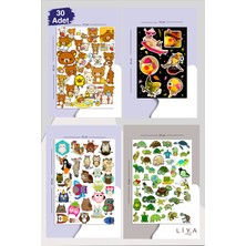 Liyacraft 11 Sayfa Sevimli Hayvan Konseptli Sticker Set