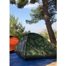 Zey Camping 2 Kişilik Askeri Kamuflaj Kamp Orman Deniz Bahçe Avcı Çadırı